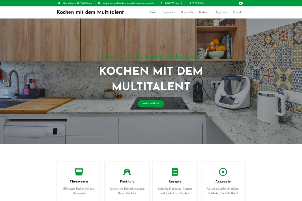 Screenshot Webseite Thermomix Regine Wachenfeld